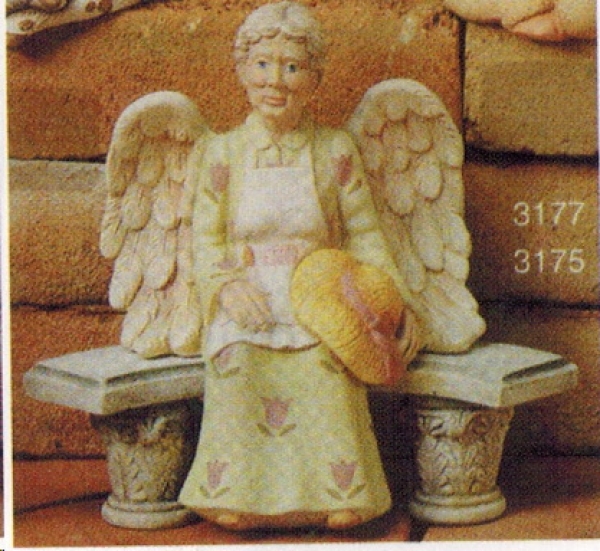 SCIOTO-Gießform – Garden Granny Angel - Engel-​Oma - 19 cm hoch – USA