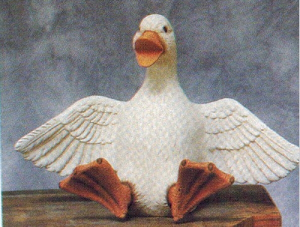 SCIOTO-Gießform - neu – Gans mit geöffneten Flügeln - 32,5 cm breit – USA