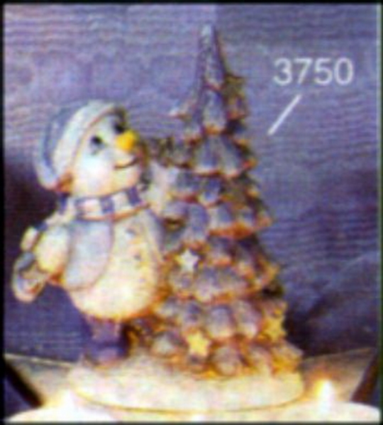 SCIOTO-Gießform - neu – Schneemann mit Tannenbaum – 15 cm hoch - USA