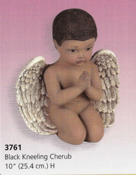 SCIOTO-Gießform - neu – Black Kneeling Cherub – 25,4 cm hoch - USA