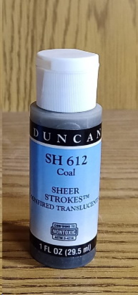 SH-612 – Coal – Sheer Strokes – durchscheinend – Kaltmalfarbe von DUNCAN – 29,5 ml – Altbestand