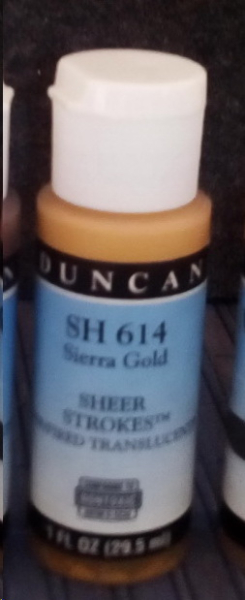 SH-614 – Sierra Gold – Sheer Strokes – durchscheinend – Kaltmalfarbe von DUNCAN – 29,5 ml – Altbestand