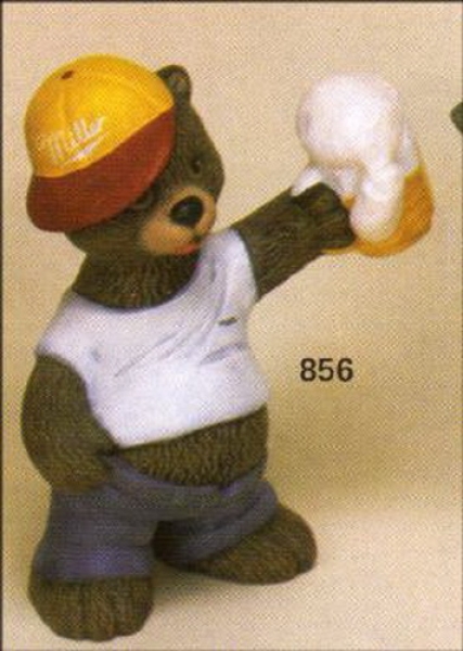 Biertrinker-Teddy – 18 cm hoch – Schrühware