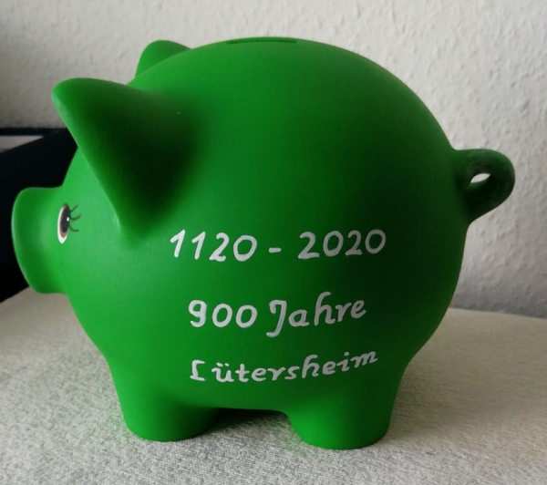 Sparschwein inkl. Metallschloss und Schlüssel – 11 cm lang - 9,5 cm hoch – Bemalung nach Ihren Wünschen