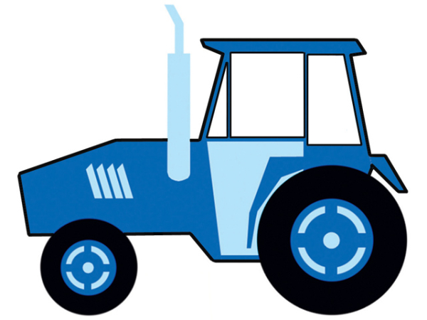 Keramik-Tasse  - Becher mit Wunschname – Motiv: 1 x Trecker – Traktor