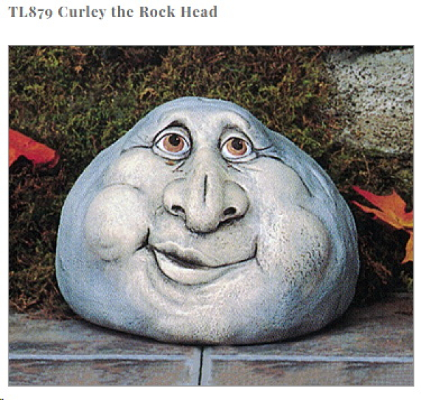 Steingesicht – Curley the Rock Head – 18 cm breit – Schrühware