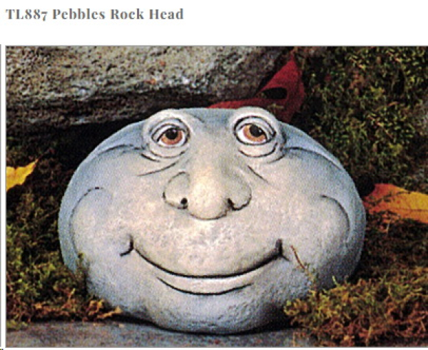 Steingesicht – Pebbles – 14 cm breit – Schrühware