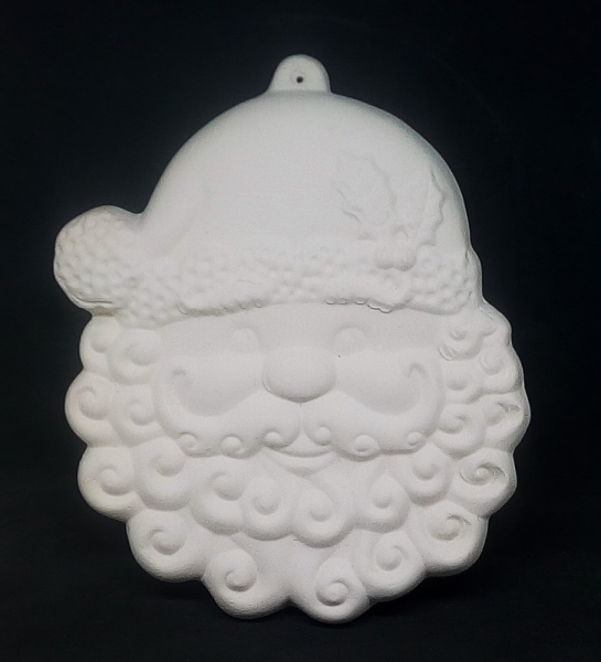 Santa-Ornament – 13 x 11 cm – Schrühware