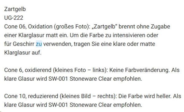 UG-222 – Soft Yellow  – MAYCO - FUNDAMENTALS - Underglaze - 1.000 bis 1.305 °C - Cone 06 bis Cone 10 – 472 ml