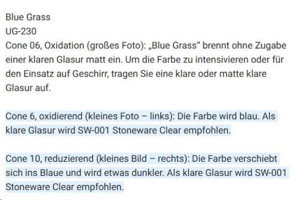 UG-230 – Blue Grass – MAYCO - FUNDAMENTALS - Underglaze - 1.000 bis 1.305 °C - Cone 06 bis Cone 10 – 118 ml