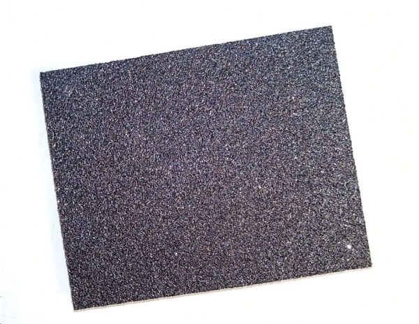Schleifschwamm – grob – 60er-Körnung -  12,5 x 9,5 x 1 cm – zum Glätten / Schleifen von Roh- und Schrühware Schleifschwamm – grob – 60er-Körnung -  12,5 x 9,5 x 1 cm – zum Glätten / Schleifen von Roh- und Schrühware