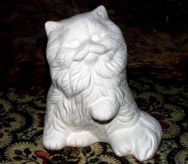 sitzende Katze – Schrühware
