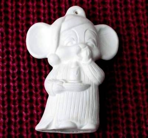 ALBERTAS–Gießform – neu – Schlaf-Maus – Ornament – Hänger – 9,2 cm – Design auf Vorder-​ und Rückseite