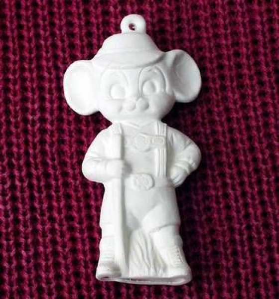 ALBERTAS–Gießform – neu – Tiroler Mausjunge – Ornament – Hänger – 9,2 cm – Design auf Vorder-​ und Rückseite