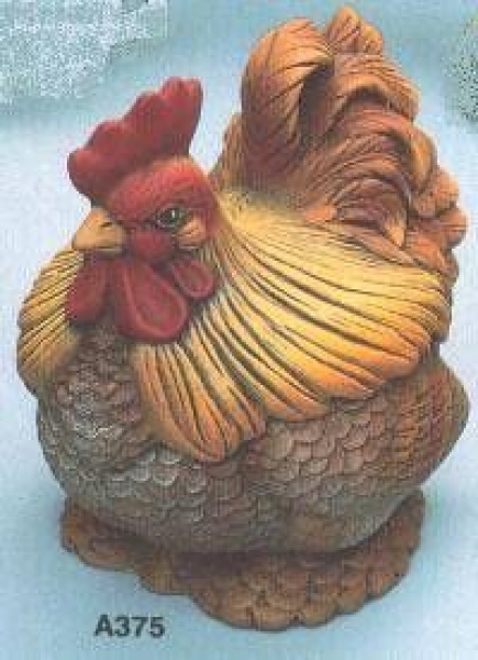 Huhn-Dose - 22 cm hoch - Schrühware