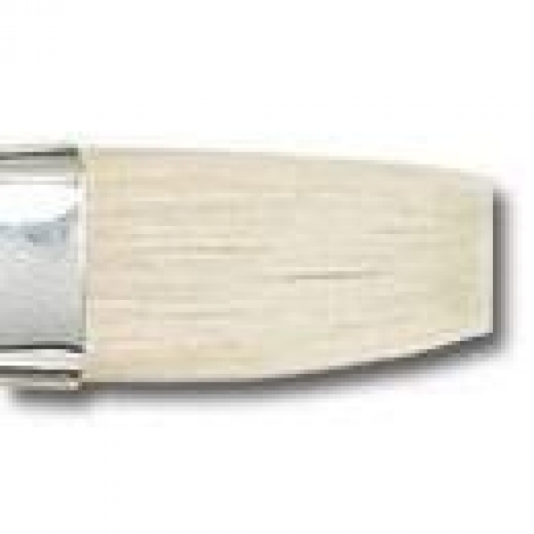 Flacher Kaltmal-/Drybrush-Pinsel - Nr. 8 - türkis - Restbestand