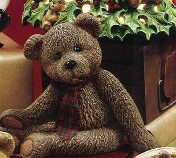 Knappy-Teddy – groß – 22 cm hoch – Schrühware
