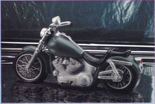 Motorrad – groß - 34 cm lang – Schrühware