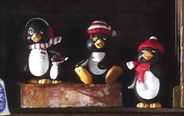 Pinguine im 3er-Set – bis 16,5 cm hoch – Schrühware