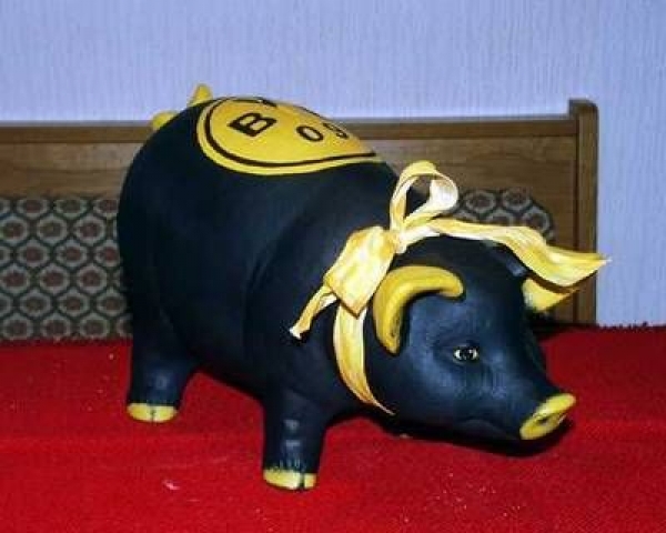 SCIOTO-Gießform - neu – großes stehendes Schwein – Sparschwein – 35 cm lang – USA