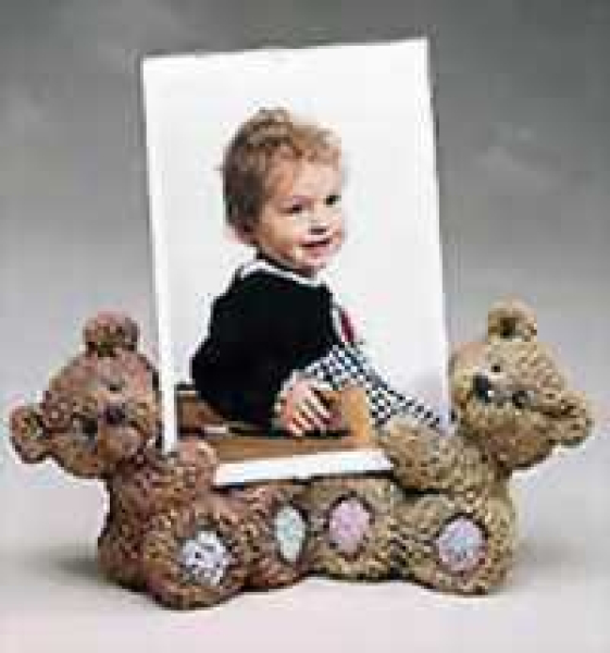 Teddy - Bilderhalter - 15 cm breit - Schrühware