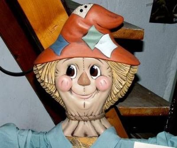 DONAS-Gießform - neu – Vogelscheuche - Kopf und Hände - Kopf 32 cm hoch - USA