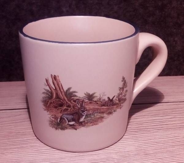 Keramik-Tasse - Becher mit Wunschtext – Motiv: 2 x Kaninchen