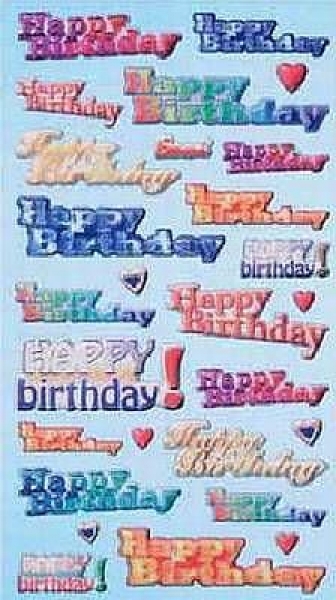 CREApop Sticker Happy Birthday