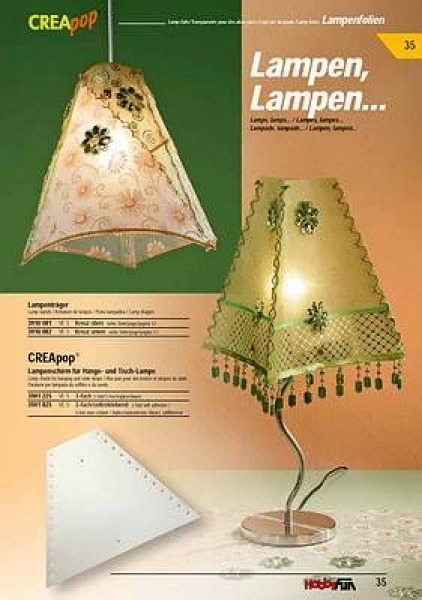3er-Set - Lampenschirm für  Hänge- oder Tischlampe – selbstklebend