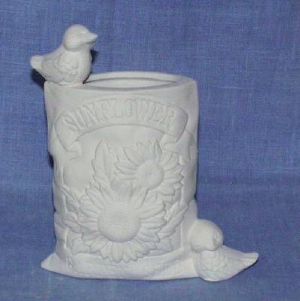 DONAS-Gießform - neu – Samentüte - 15 cm hoch – Sonnenblumen mit Krähen – USA