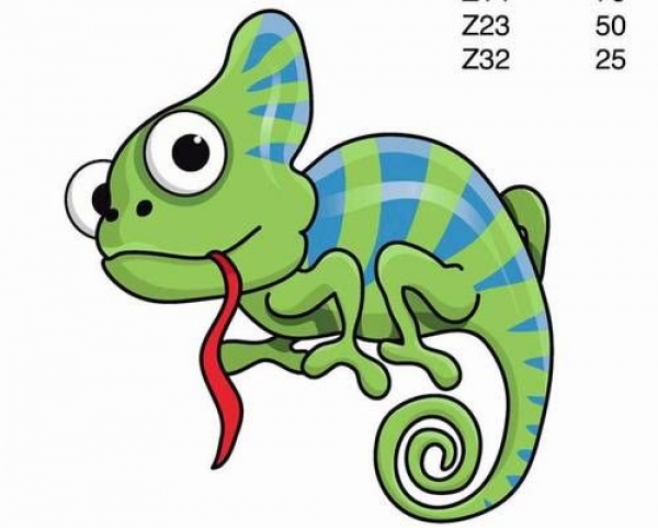 Decal – Chamäleon - 5 cm
