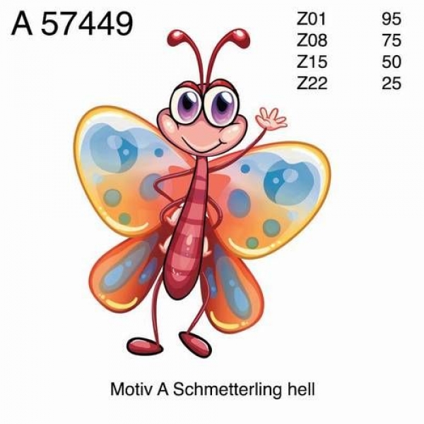 Decal - Schmetterling hell - 5 cm