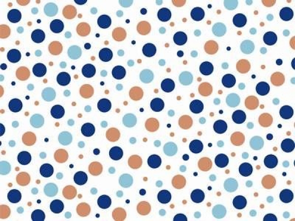Decal - LBLUE MULTI POLKADOTS CHINTZ