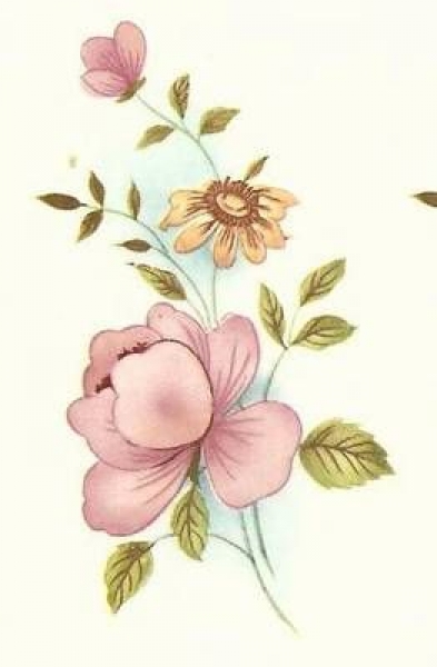 Decal - Blumen - 6 x 3 cm