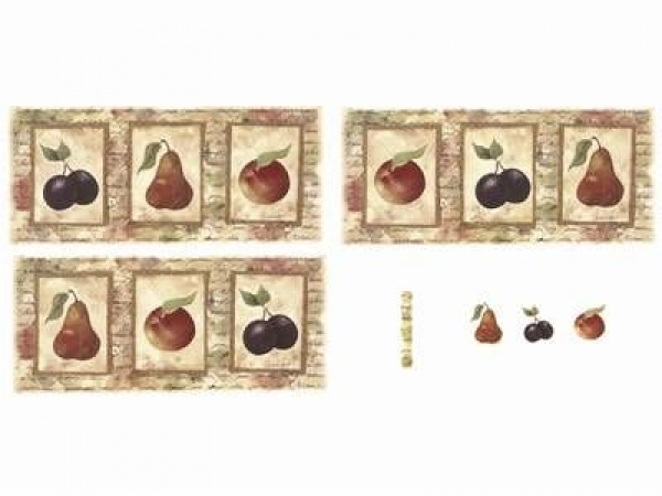 Decal - FRUIT PANEL - MUGS - 19,5 ,x 9 cm