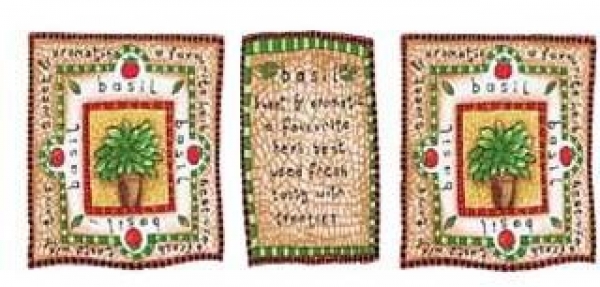 Decal - KITCHEN THYME BASIL – 185x85mm