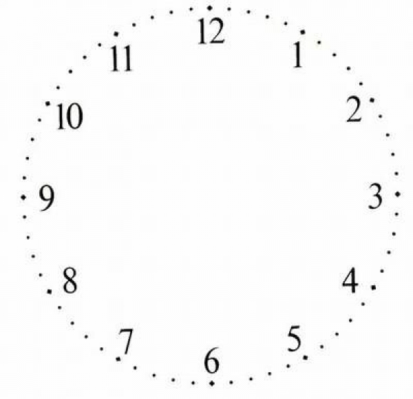Decal - CLOCK FACE (ROMAN)