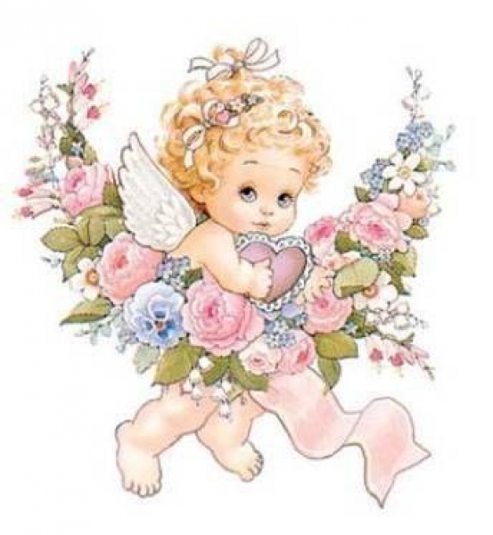 Decal - ANGELI C/FIORI MM. 75 MOT.A