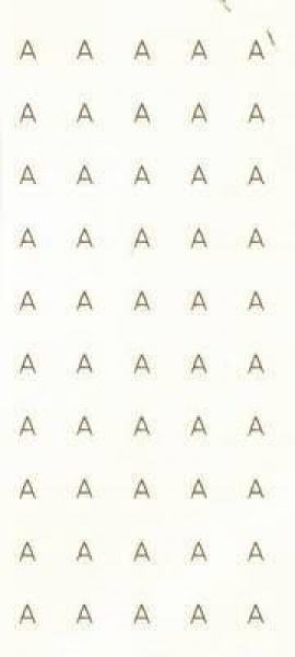 Decal - MINIATURE ALPHABET – "A"
