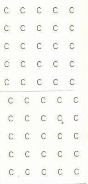 Decal - MINIATURE ALPHABET – "C"