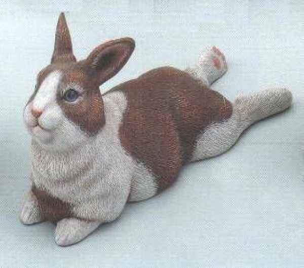 Liegender Hase – 24 cm lang – Schrühware