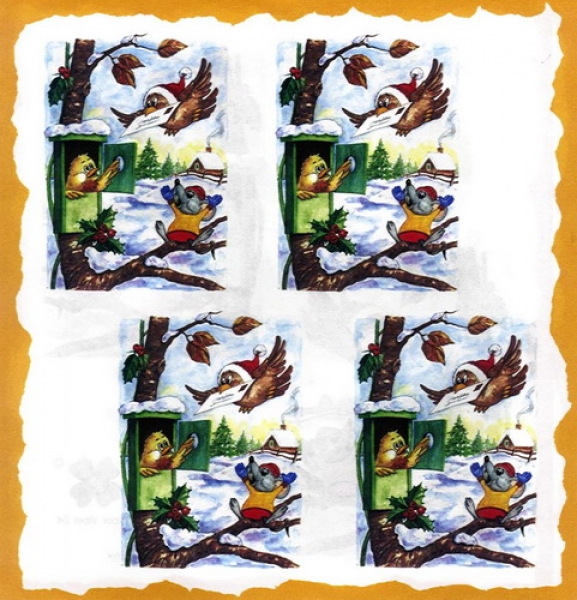 7 Bögen je 17 x 37,5 cm - VLOEI-Dekormotiv 24 – Weihnachtsgrüße