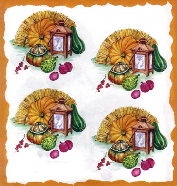 10 Bögen je 17 x 37,5 cm - VLOEI-Dekormotiv 33 - Herbst