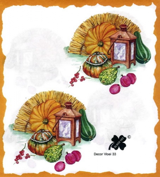 10 Bögen je 17 x 37,5 cm - VLOEI-Dekormotiv 33 - Herbst