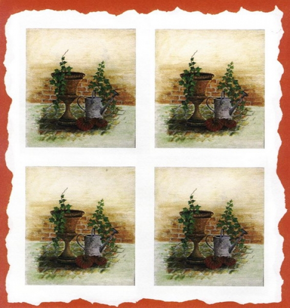 10 Bögen je 17 x 37,5 cm - VLOEI-Dekormotiv 51 - Efeu