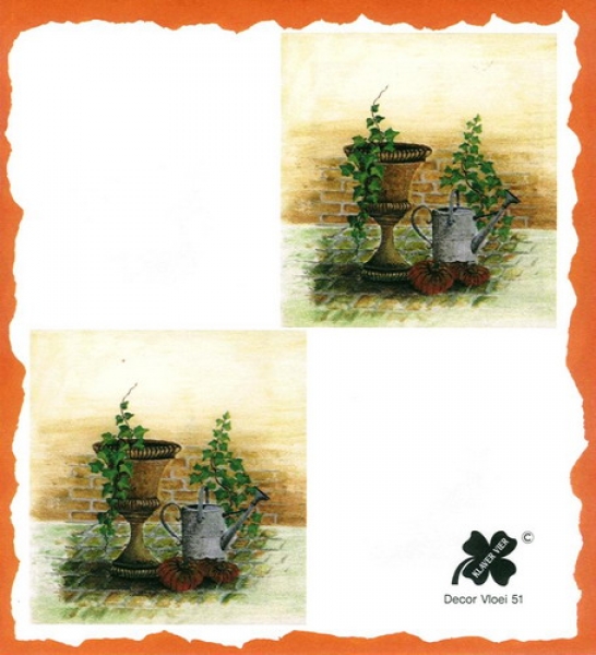 10 Bögen je 17 x 37,5 cm - VLOEI-Dekormotiv 51 - Efeu
