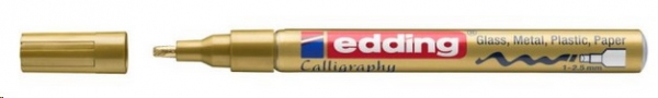 edding 780 – Glanzlackmarker – deckend – permanent – glänzend – lichtbeständig – wasser- und wetterfest - lichtecht - Strichstärke 0,8 mm – gold