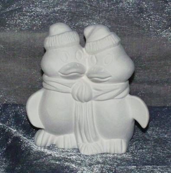 Pinguin-Paar - 10,5 x 9,5 cm – Schrühware