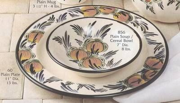 Glatter Teller mit Rand (ohne Schale) - 28 cm Durchmesser – Schrühware
