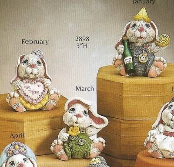 3 Kalenderhasen - Januar bis März - Schrühware